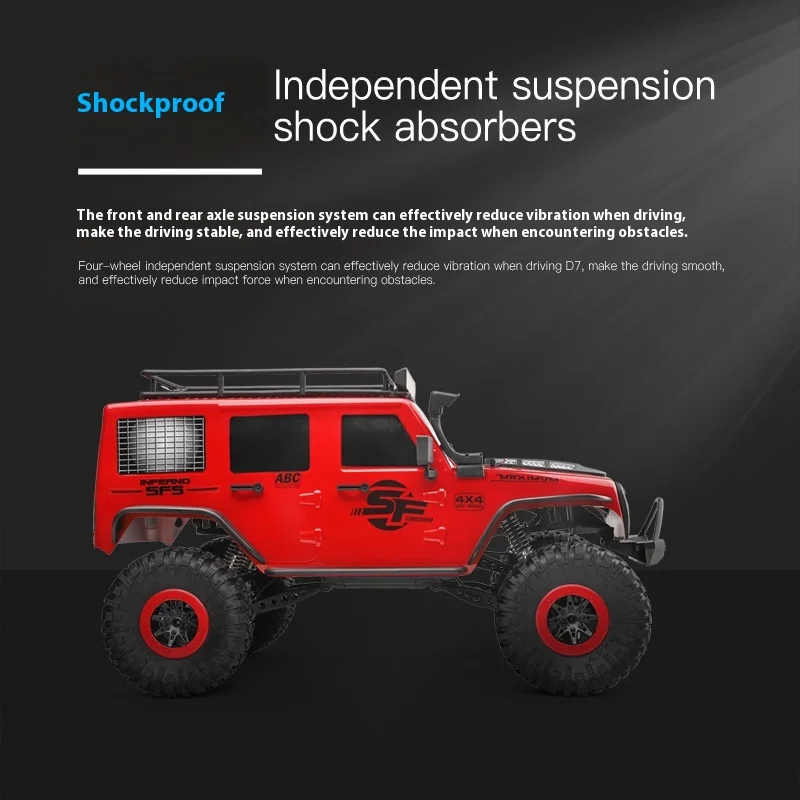 WLtoys 104311 4x4 Off-road Vehicle 1:10 Four-wheel Drive Climbing Car Suspended Double Straight Bridge Off Road Toy Car For Boys 3