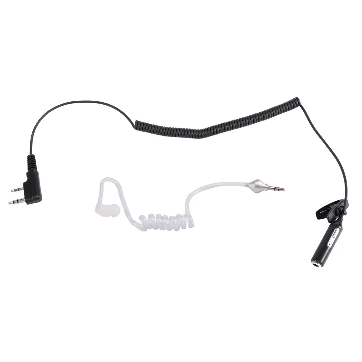 Hot sale 2-Pin PTT Mic Headset to 3.5mm Air Acoustic Tube Earpiece for UV-5R 888s