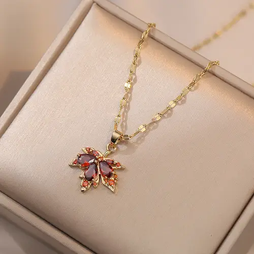 Exquisite Micro Inlaid Zircon Butterfly Tassel Necklace For Women Stainless Steel Moon Butterfly Flower Clavicle Choker Jewelry - Image 7