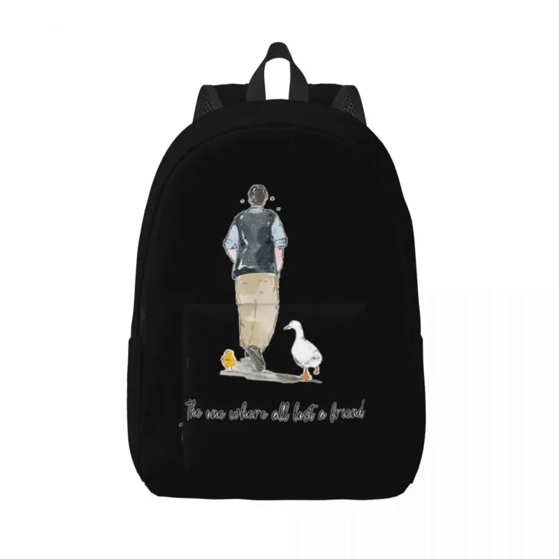 

Matthew Perry Chandler Bing Teenage Backpack Gift High School Work Daypack for Men Women Laptop Canvas Bags