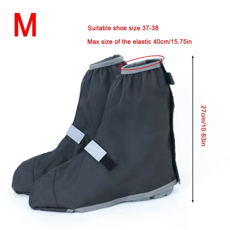 Surchaussures unisexes réutilisables et imperméables pour vélo, moto et randonnée, avec réflecteurs de sable et de pluie._voghion.com
