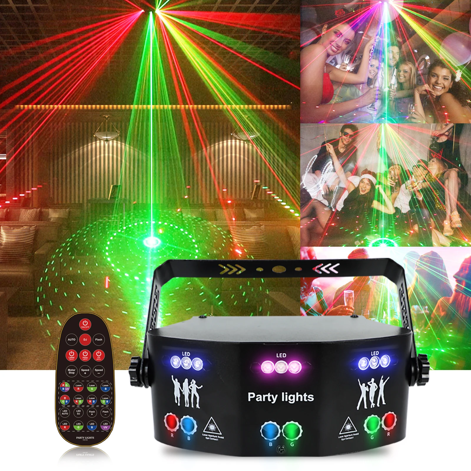 Ysh15 Eyes Home Party Light Dmx Disco Laser Stage Lights Led Strobe