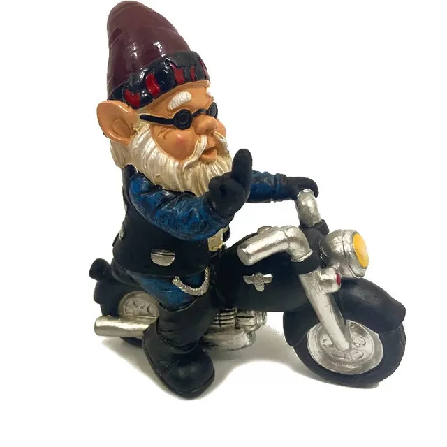 Naughty Garden Gnome Sculpture Ornament 5