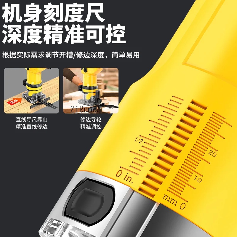 트리머 목공 슬롯팅 조각 기계 베이클라이트 밀링 오프닝 기계 목수 장식 도구