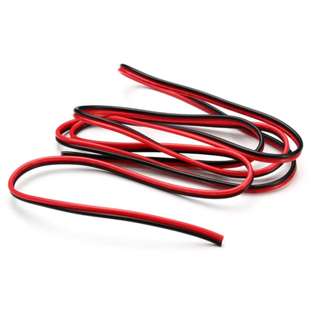 20 meters 2PIN Electrical Wire Tinned Copper PVC Insulated Red Black Cable For Single Color LED Strip Light Extension Wire 22AWG image 3