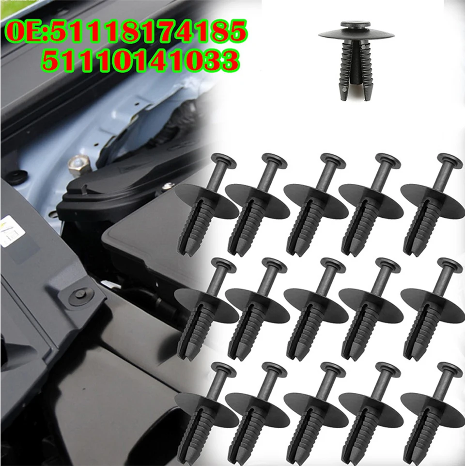 50 x 7 mm Stoßstangen-Kotflügelverkleidung, Radlauf-Einstiegsleisten 51118174185 Für BMW E46 E93 E38 E65 E66 F07 F10 F11 X3 E83 Z3 E36 Z4 E85 – Detail 5