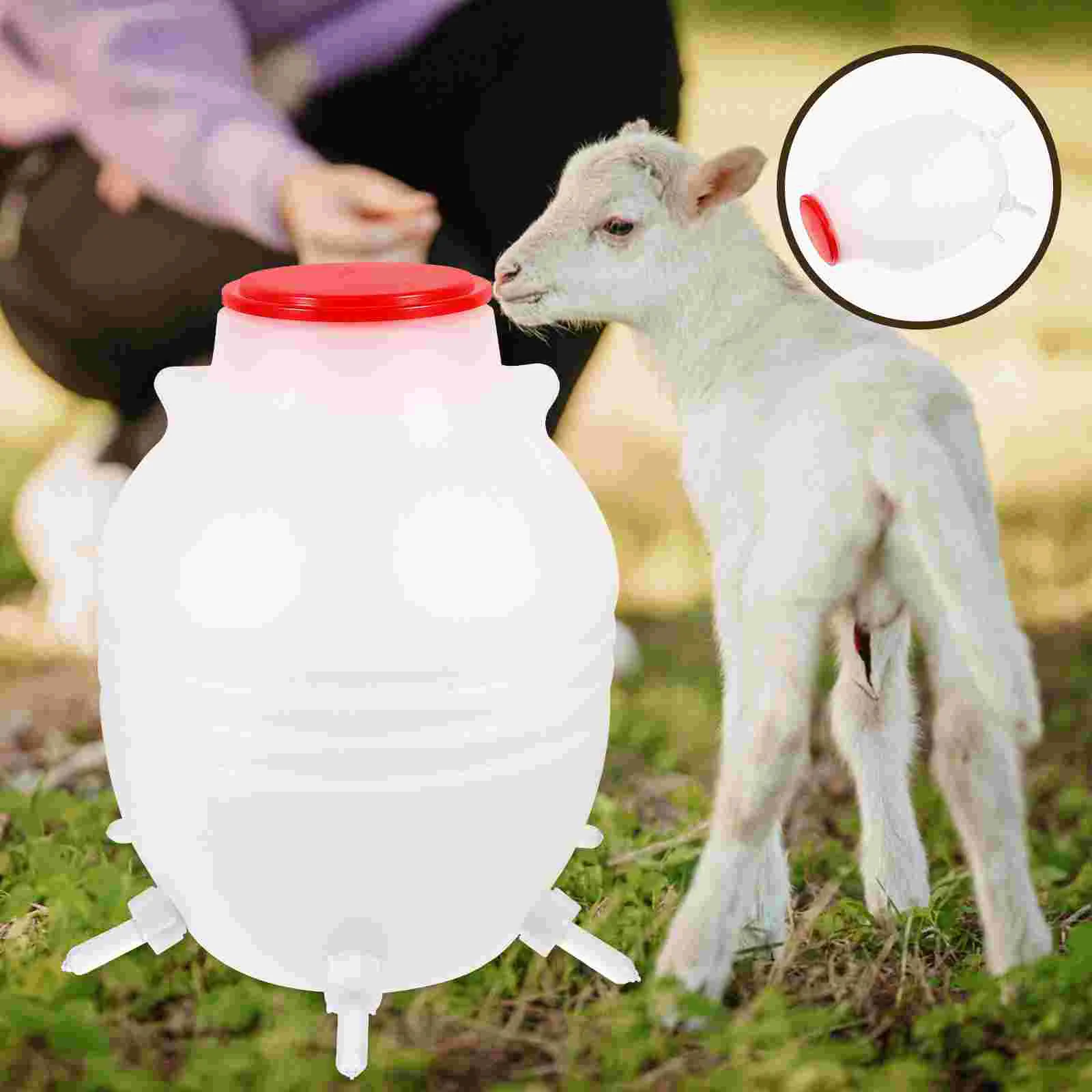 

Lamb Bucket Feeding Bucket with Large Capacity Feeding Pot for Farm Lamb