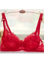 Soutien-gorge Push Up à armatures en dentelle pour femmes, sous-vêtements Sexy, Bralette, Lingerie intime 3