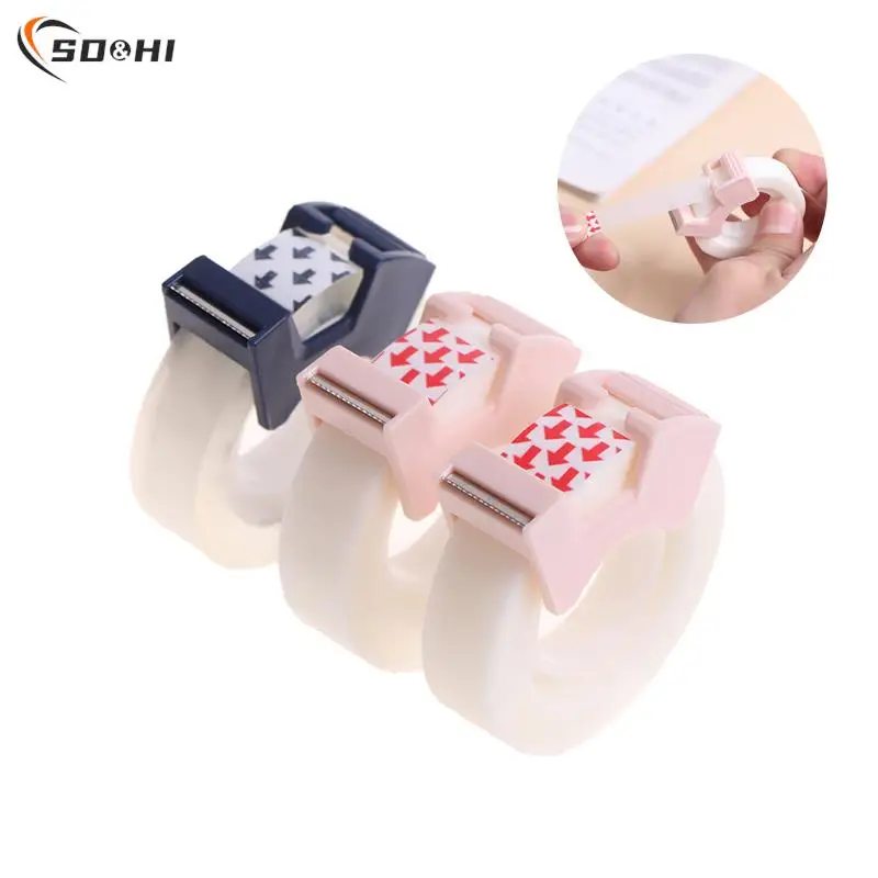 

Writable Clear Adhesive Tape with Tape Cutting Tool Invisible Correction Tape School Stationery Protable Tape Dispenser