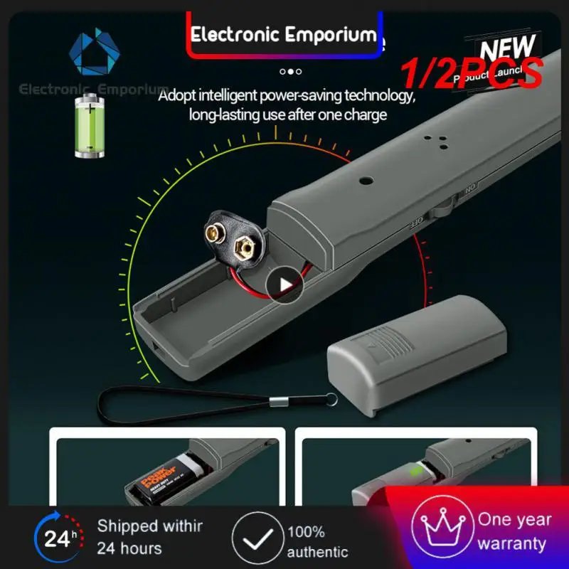 1/2PCS Metal Detector DM3004A Portable Handheld Folding Metal Finder Tracker Pinpointer Alarm Sensitive Search Coil Metal Detect