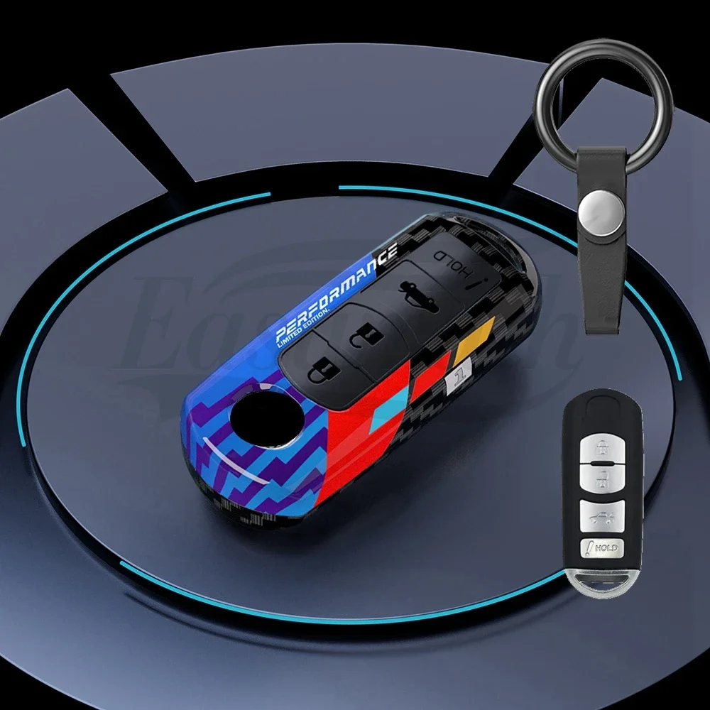 Car Pc Smart Remote Control Key Case Cover Holder Per Mazda 2 3 6 Axela Atenza Cx-5 Cx5 Cx-3 Cx-7 Cx8 Cx-9 Interior Key Proect