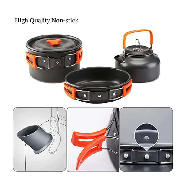 Aluminum Camping Cookware Set 3