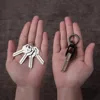 New Mini Key Organizer Holds 2-6 Keys Black Green Keys Case Aluminum Alloy Key Chain for Universal Size 3