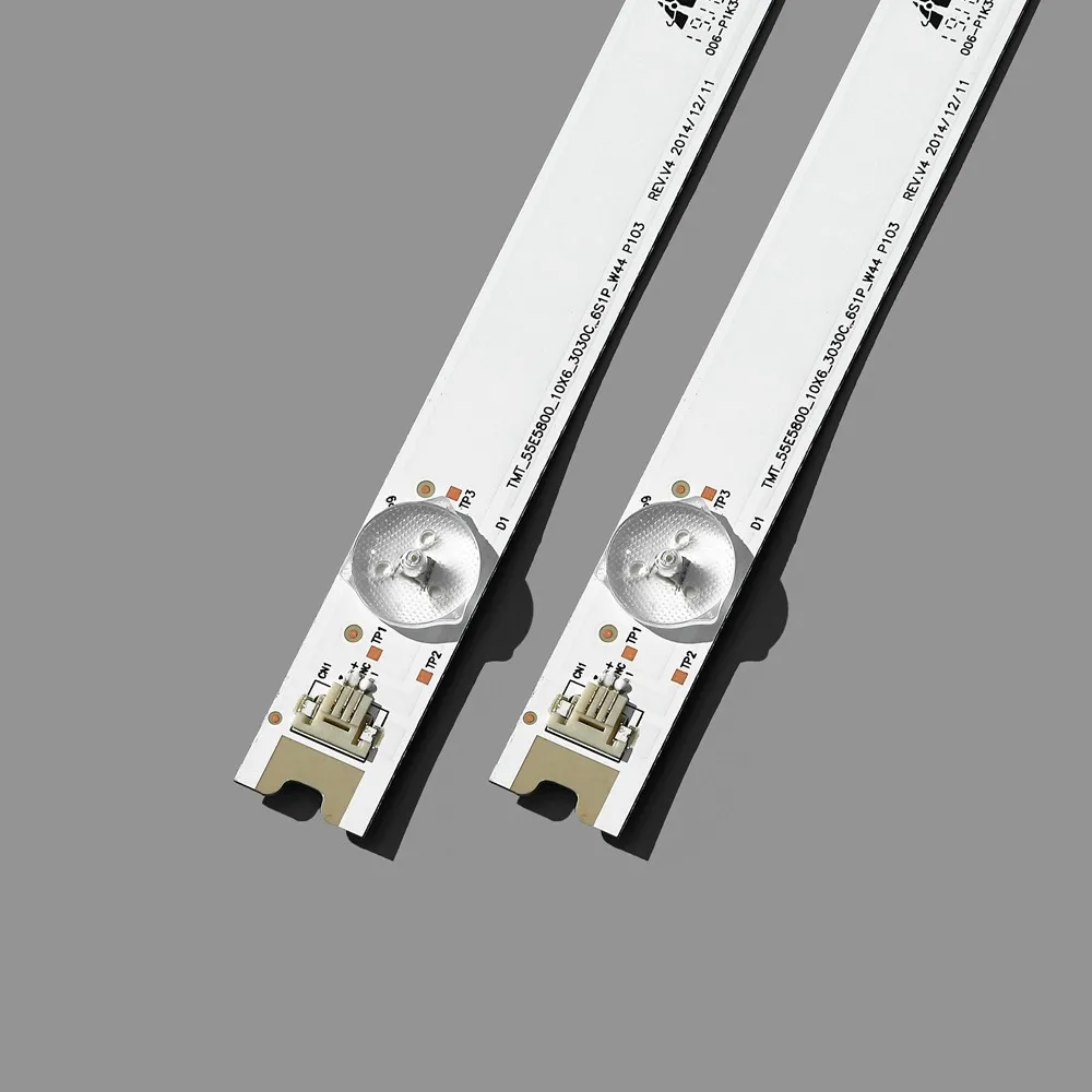 10Pcs LED Ʈ Ʈ 6  TCL TMT-55E5800-10X6-3030C-6S1P-W44 YHF-4C-LB5506-YH1 TCL L55E5800A-UD D55A620U