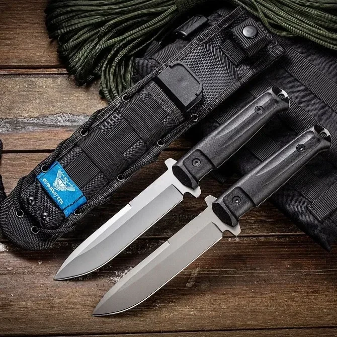 

Russian Tactical Military Full Tang Pocket Fixed Blade Outdoor Hunting Knife Self Defense Camping Survival EDC Straight Knives