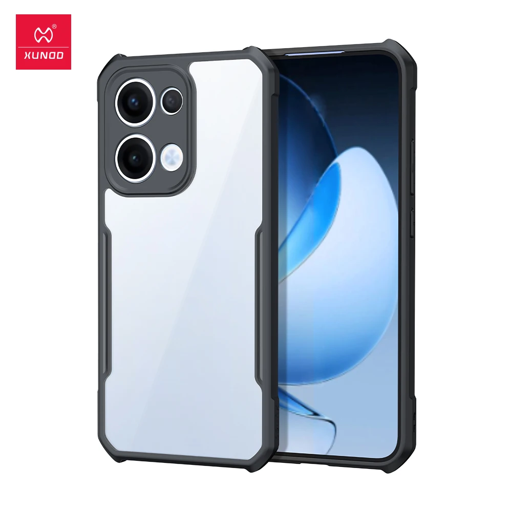 Cover Oppo Reno 13F 5G / 13 FS 5G: Custodia 2 In 1 Antiurto Con Protezione Schermo Integrata, Trasparente - 4