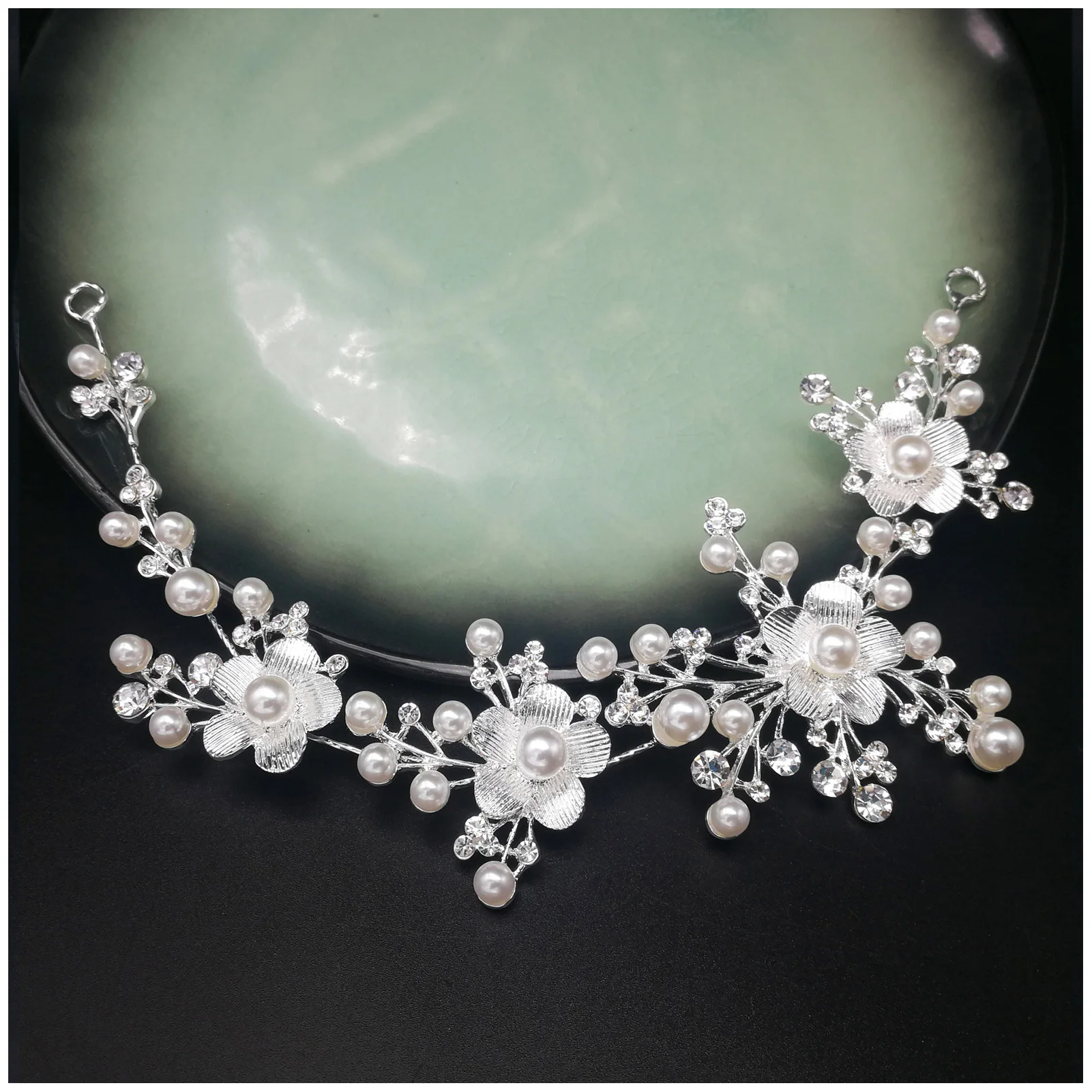 

Женский головной убор с Цветочным Рисунком бабочки, блестящий женский аксессуар для волос для маскарада, бала, банкета, Косплея