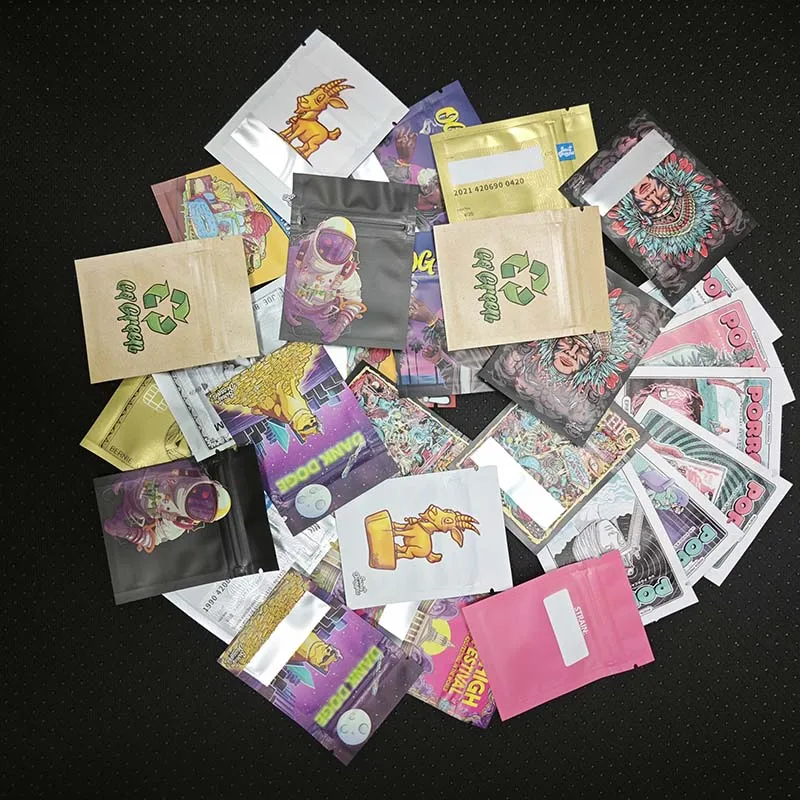 FlowerPackage1gMylarBag35gSmellProofFoilResealableZiploc