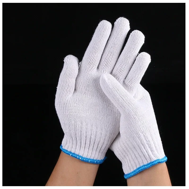 Cotton Non Slip Work Gloves for Construction Site Labor Protection