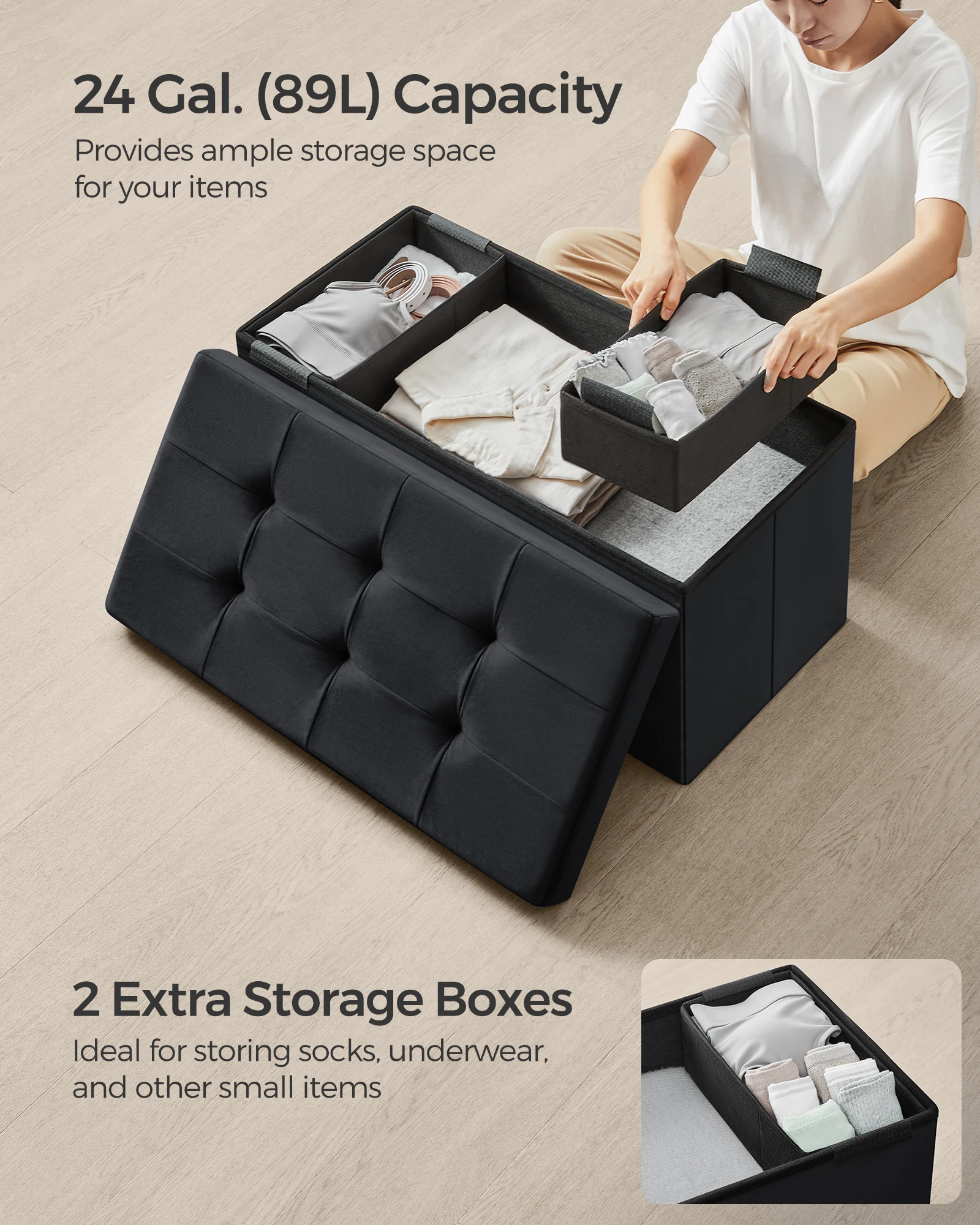 Foldable ottoman design