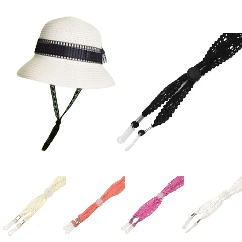 New Fashion Windproof Hat Strap Women Men Anti-drop Hat Chin Cord Straps Removable Adjustable Windproof Rope Retainer