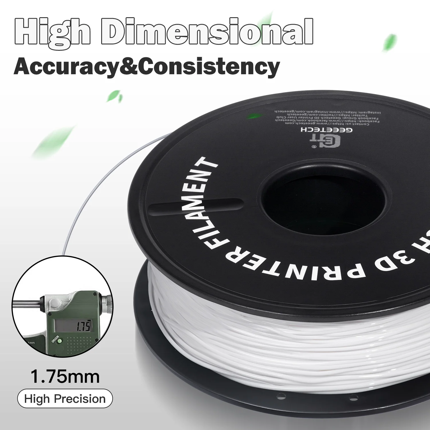 Geeetech-tpu 3d Impressora Flexível Filamento Material Plástico Embalagens a Vácuo Dureza Shore Não-tóxico 95a 1kg 2.2lbs Spool 175 Milímetros - Imagem 4