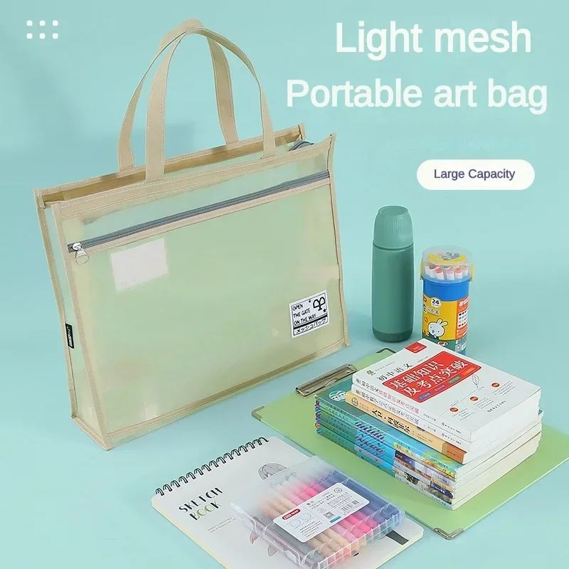 Wasserdichte Projekttasche A3 - Transparent Mit Reißverschluss