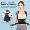 black Lumbar back posture correction band  adjustable Back posture corrector vestand belt for back support belt Relieve pain 4