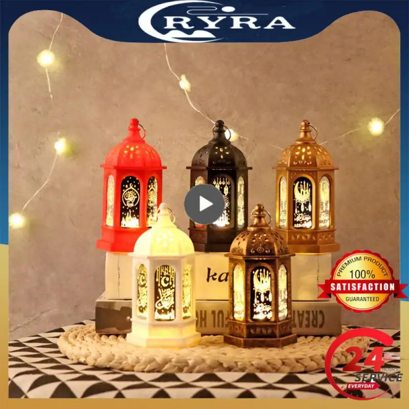

Ramadan Festival LED Light Ornament Hanging Lantern Eid Mubarak Decorative Led Lights Islam Muslim Holiday Lighting Supplies
