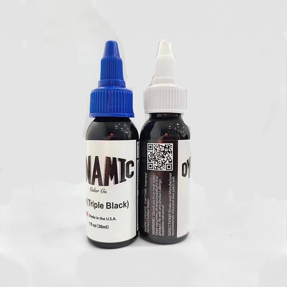Tattoo ink tattoo ink pigment 1oz triple black pigment tattoo ink 30ml tattoo body color drawing natural permanent makeup