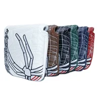 1pc Spider Embroidered Golf Putter Cover Waterproof And Wear-resistant Club Cover, Durable PU Leather With Magnet Closure 1