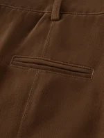 FSLE Women Winter Mini Skirts High Waist Two Button Design Female Twill Retro Denim Red Short Skirt 100% Cotton Skirt 24FS14564 - Image 4