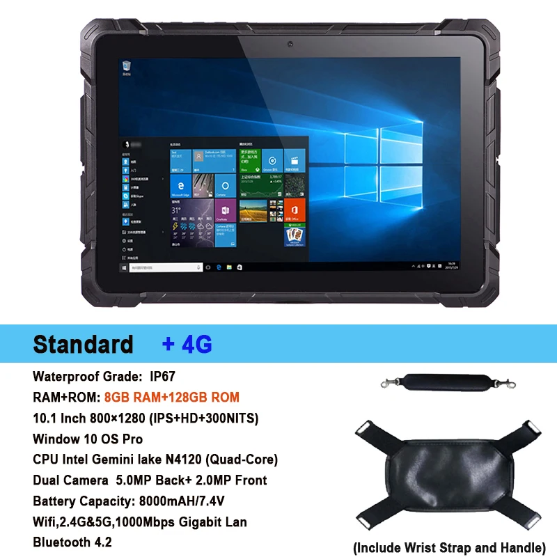 Tablette PC 10 Pouces, écran Tactile IPS HD 4 Go, 64 Go ROM Octa Core CPU  5G WiFi Tablette Avec Emplacement Pour Carte SIM, Double Caméra, 8000 MAh,  Extension 128 Go, GPS, USB C, 