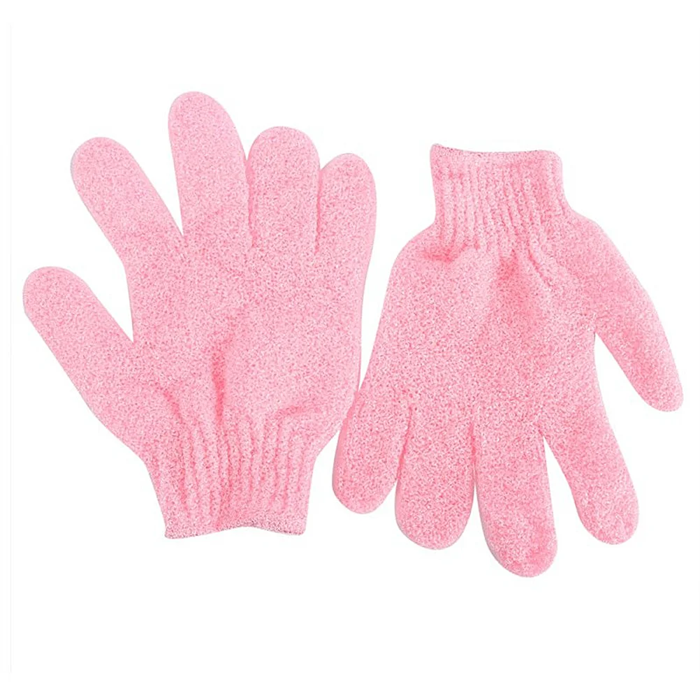 

4 Pairs Body Scrub Exfoliator Shower Gloves Bath Sponge Frosted Exfoliating Nylon