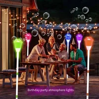 Fully Automatic Bubble Machine Street Light Bubble Machine Music Lighting Outdoor Children'S Toys Without Battery Bubble Water 4
