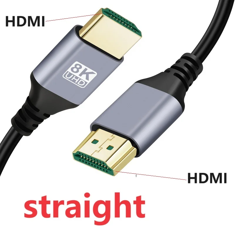 Ultra High-Speed 8K HDMI Cable with 90-Degree Design, 48Gbps, HDR, eARC, ARC, HDCP