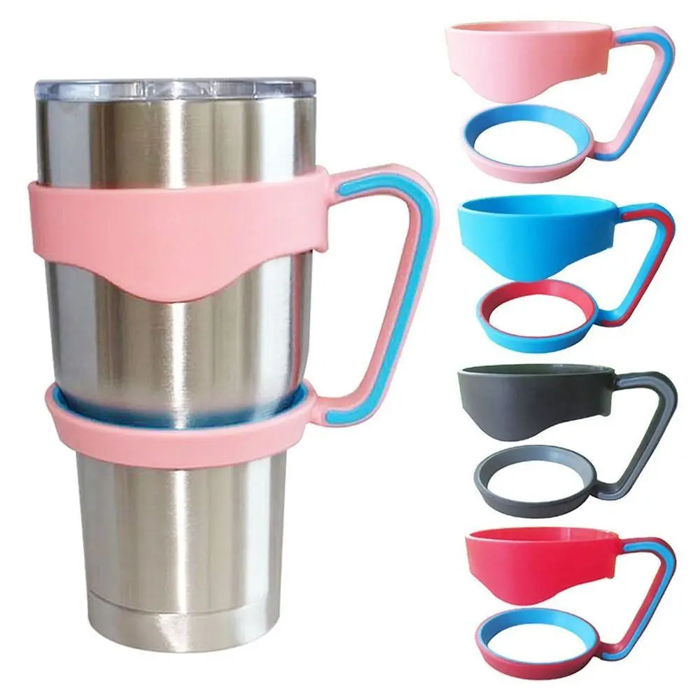 Description Picture 4 of item1Pcs Mug Base Tumbler Cup Handle 4 Color Drinkware Water Bottle Holder Portable Bottle Accessory for Yetti Rambller 20oz/30Oz