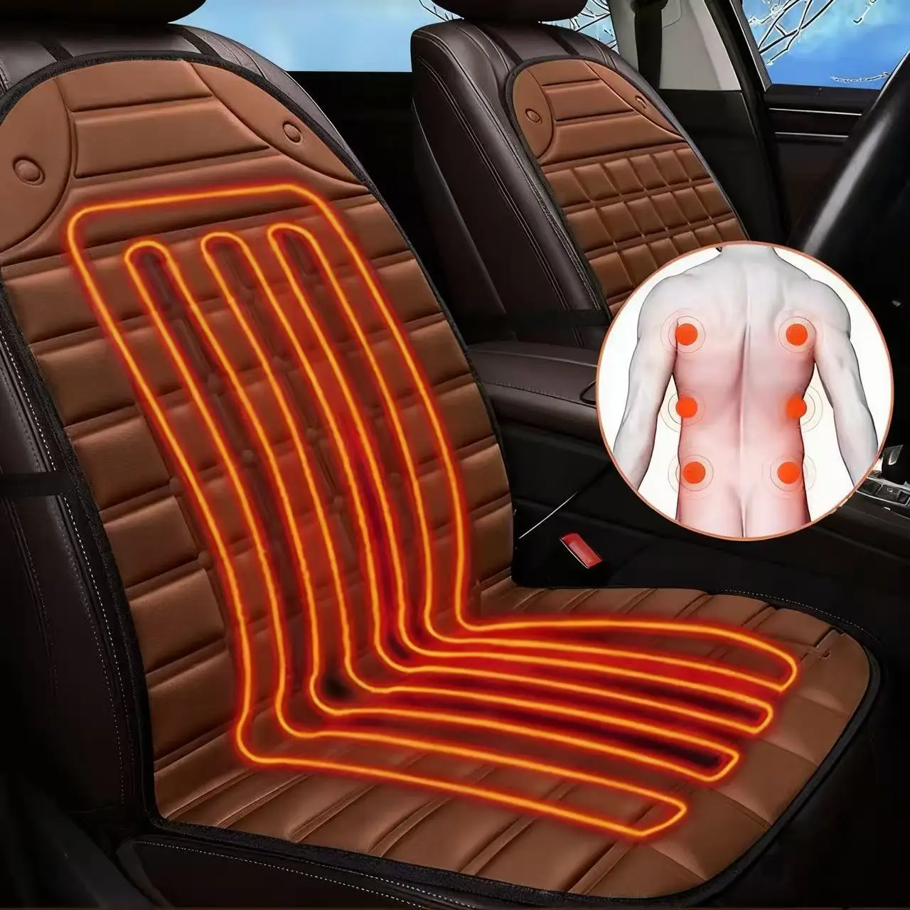 Car Seat Heating Pad with Smart Temperature Control