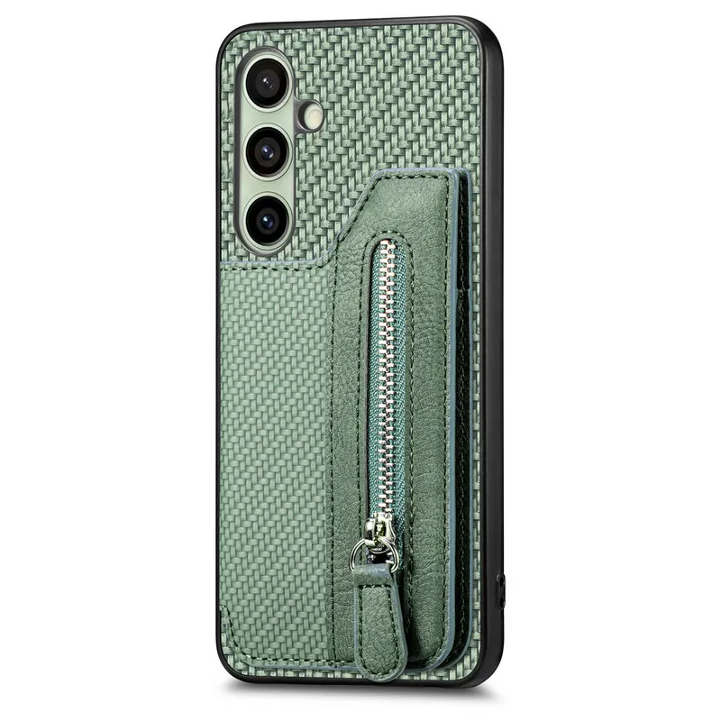 Luxury Leather Zipper Wallet Phone Case