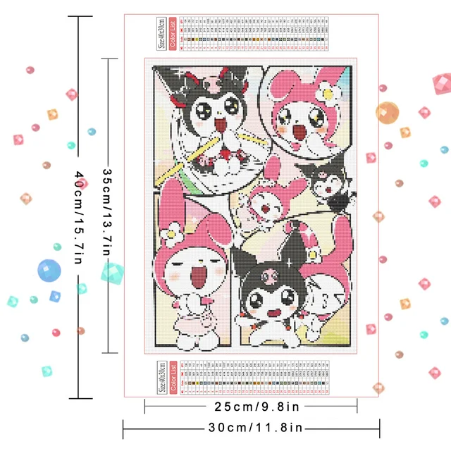 디즈니의 릴로 & 스티치를 반짝이는 다이아몬드 페인팅으로 불러내세요!