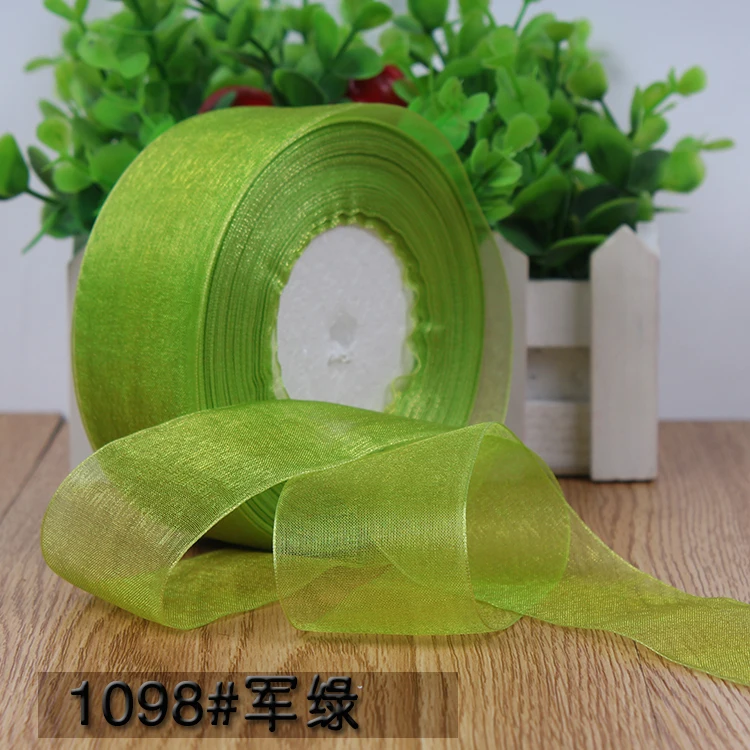 Elegant Dark Purple Transparent Organza Ribbons