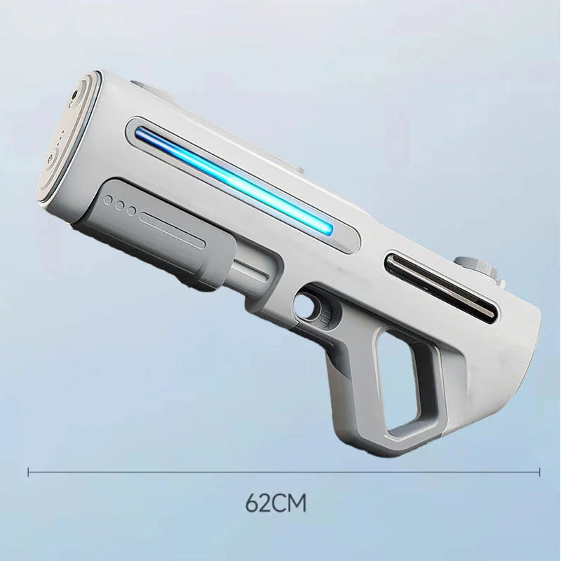 Long-Range Electric Water Blaster With LED High Pressure Fully Automatic Electric Pulse Water Gun Large Capacity Water Gun Toys