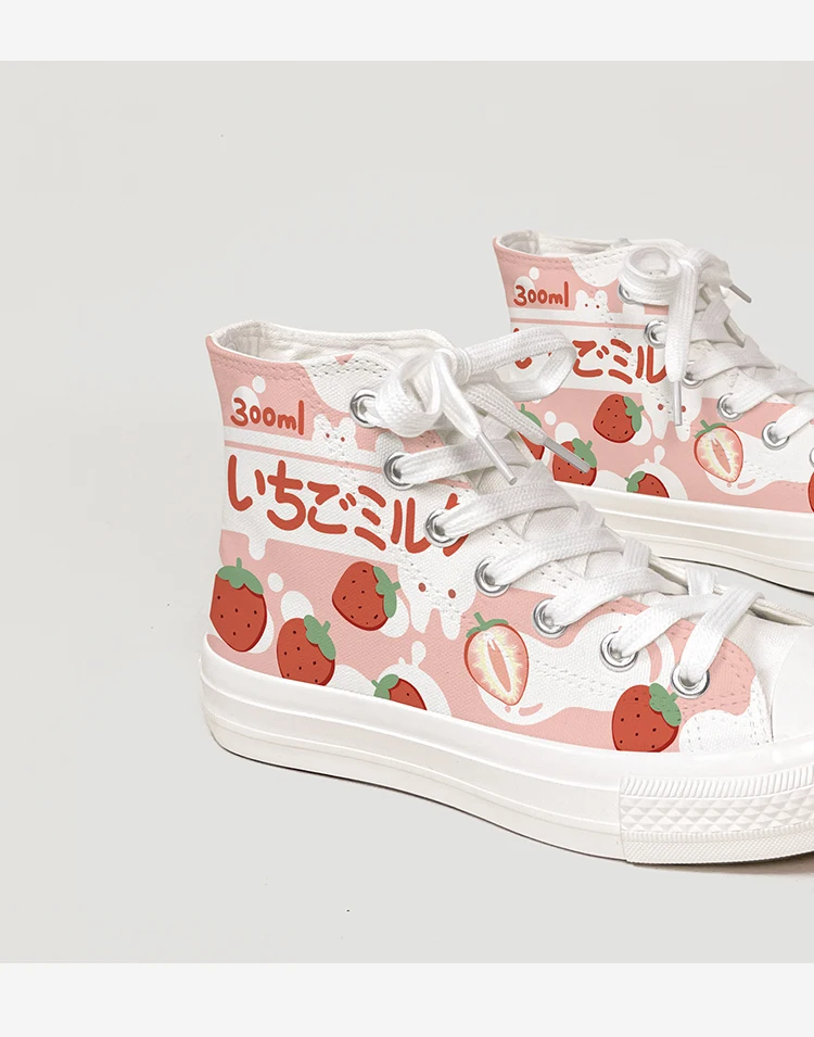 Amy und Michael Frühling Neue Mode Frauen Turnschuhe Schöne Mädchen Studenten Handbemalte Vulkanisierte Leinwand Schuhe Flache Trainer – Detail 6