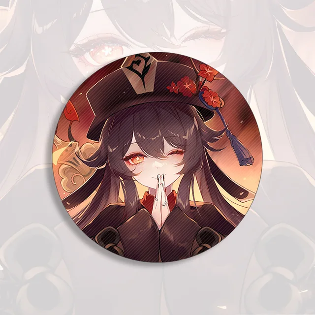 58mm Game Genshin Impact Brooch Pin Xiao Kaedehara Ayaka Baal Raiden Shogun Cosplay Badge Accessories For Clothes Backpack Gift 20