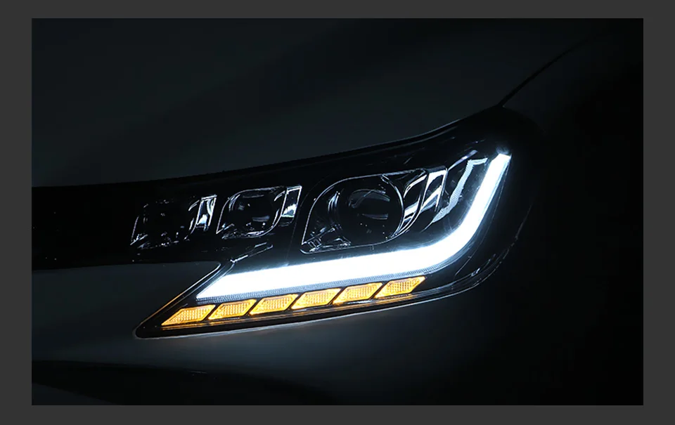 AKD Head Lamp for Toyota Mark X Reiz LED Headlight 2013-2017 Headlights Reiz DRL Turn Signal High Beam Angel Eye Projector Lens