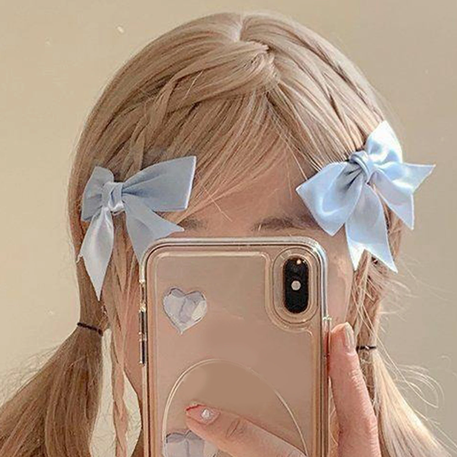 

1 PC Satin Ribbon Bowknot Hairpins Women Girls Kids Hair Clips Bows Barrettes Accessories Hairclip Headdress Headwear Ornament