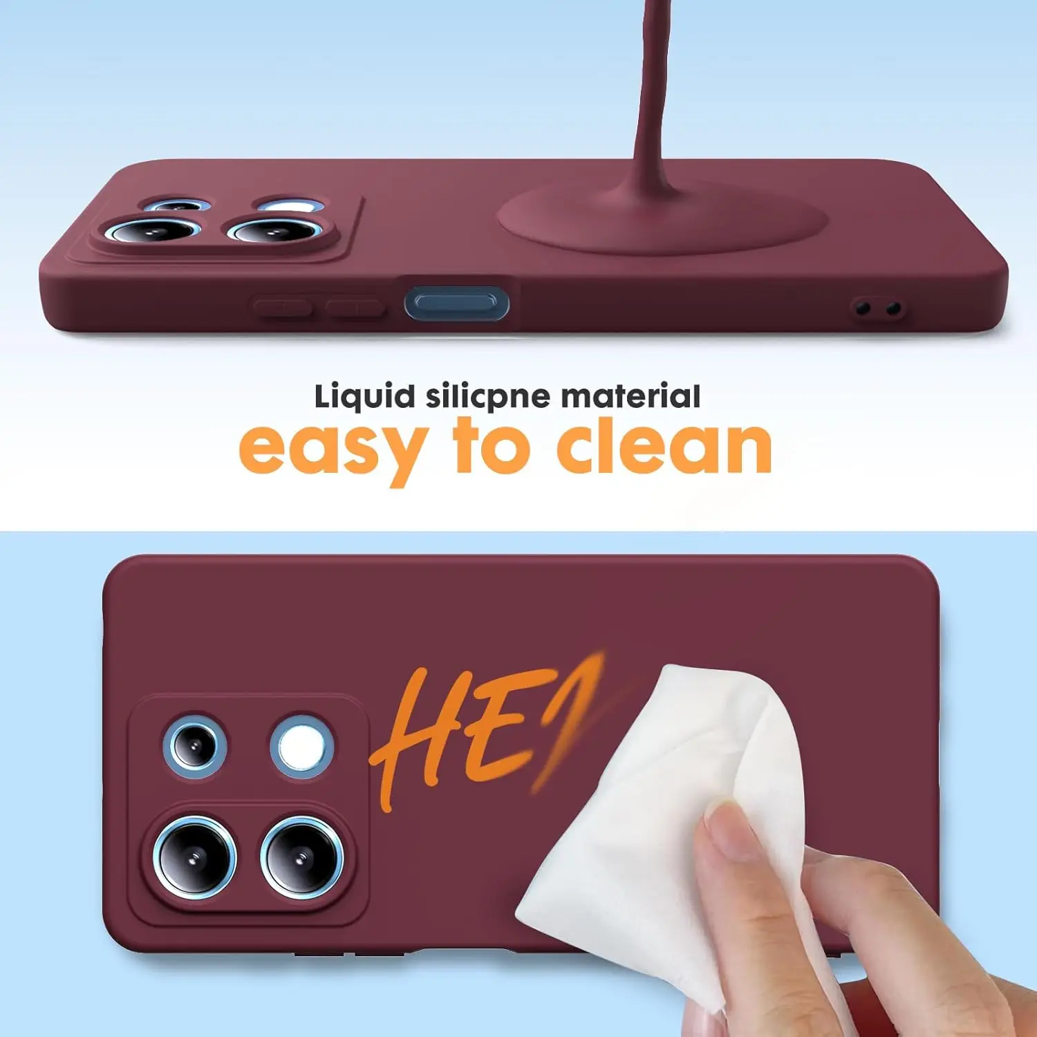 Global Version Original Liquid Silicone Full Cover Soft Case
