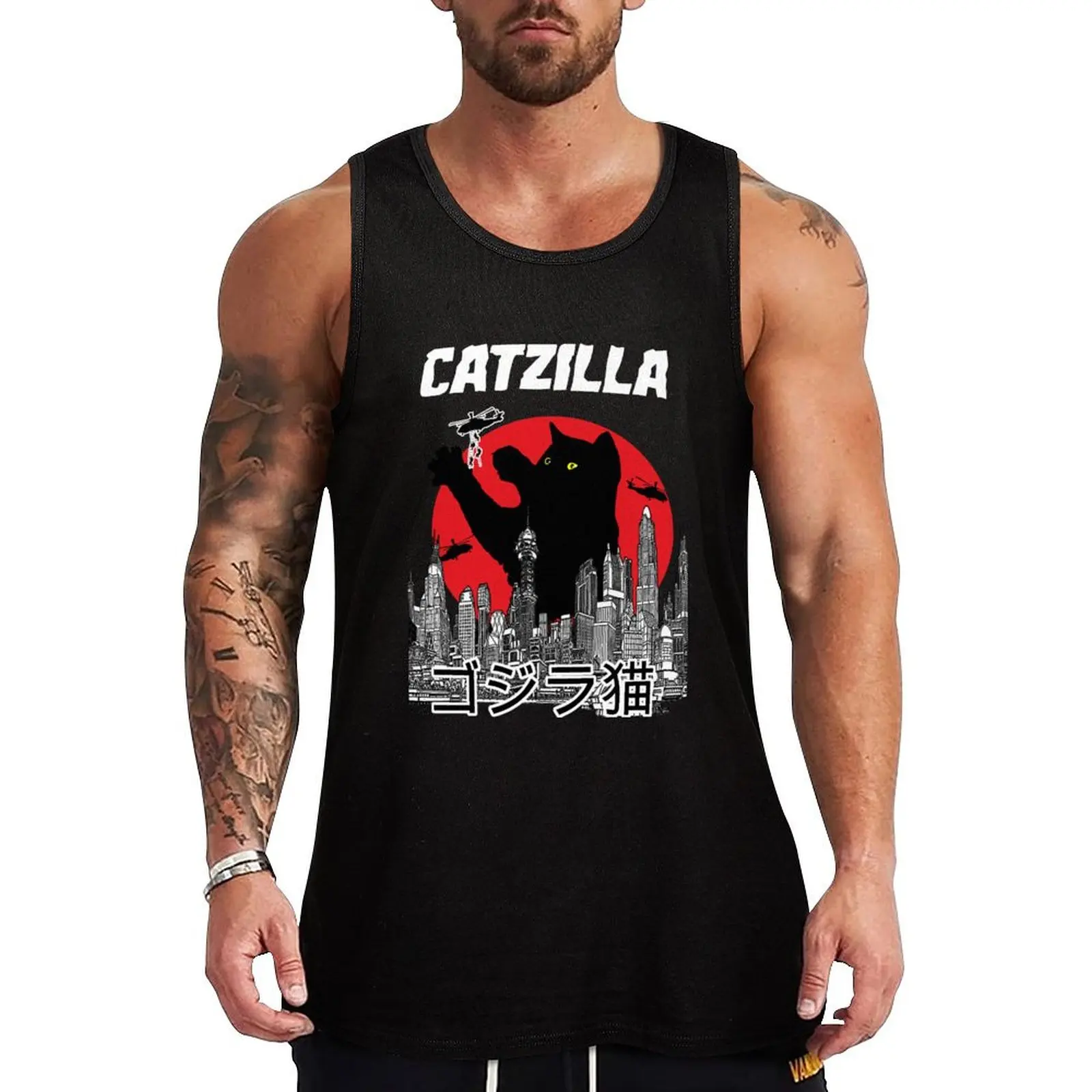

Catzilla Tank Top t-shirt gym man sleeveless shirts Top summer