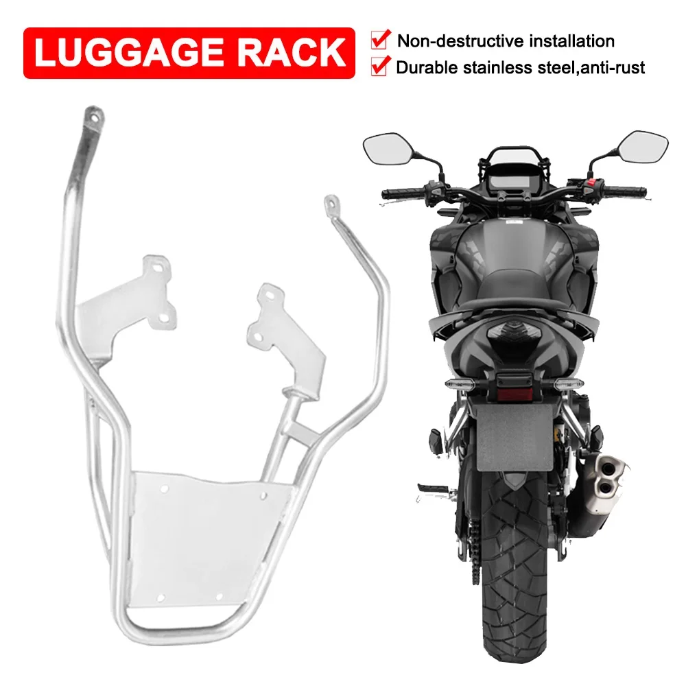 

Stainless Steel Rear Luggage Rack For Honda CB500X CB400X 2019 2020 2021 2022 Motorcycle Tail Trunk Top Case Box Support Bracket