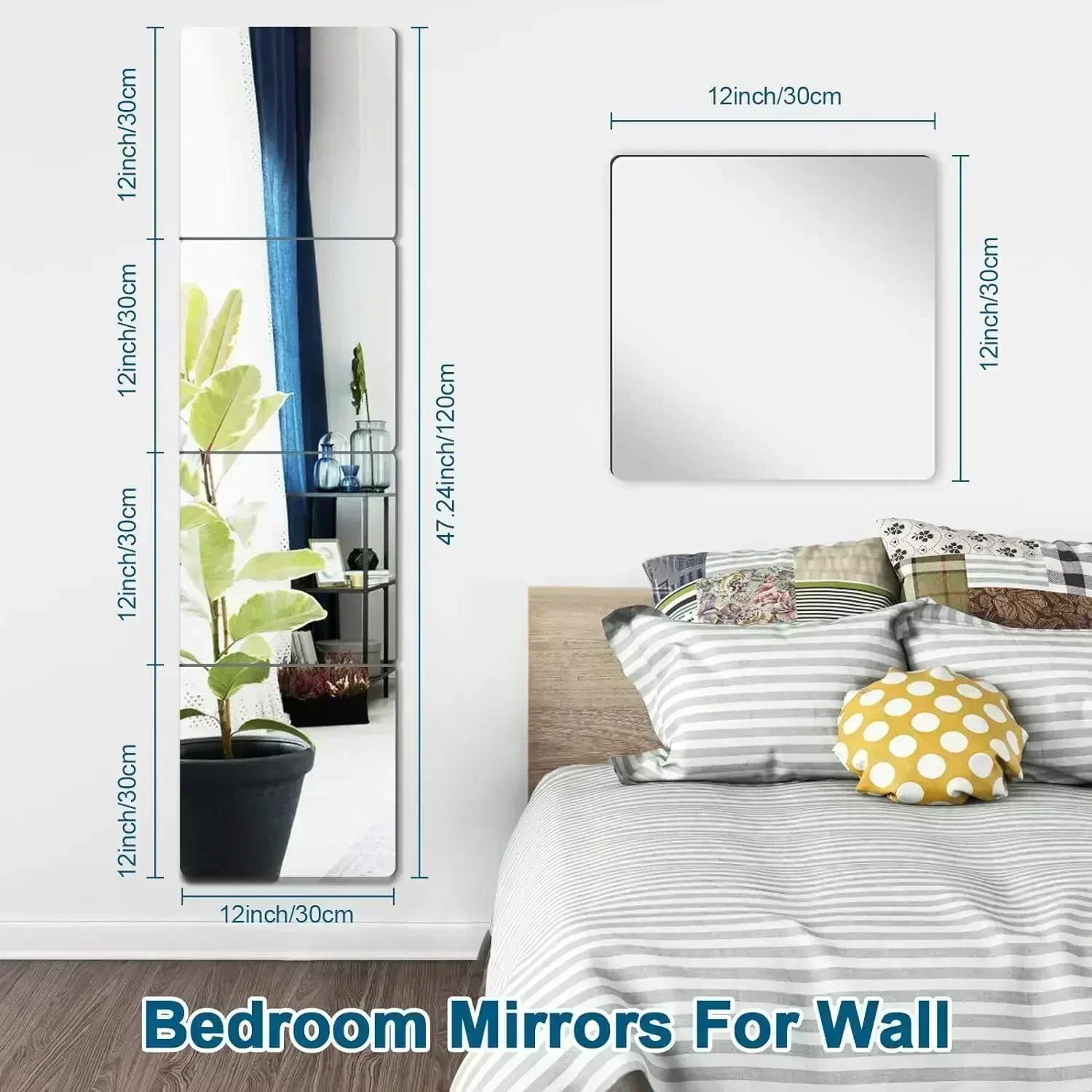 Self Adhesive Acrylic Mirror Wall Stickers